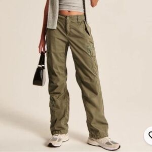 Abercrombie & Fitch olive green 2000s utility cargo pants size small EUC